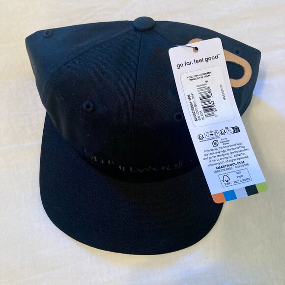 Smartwool Logo Ball Cap - BLACK (NWT) - Picture 3 of 5